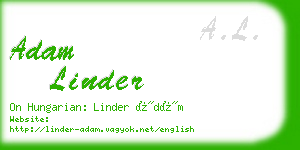 adam linder business card